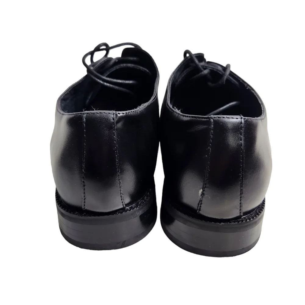 Stacy Adams Mens Bancroft Oxford Black Dress Shoes Size 9.5